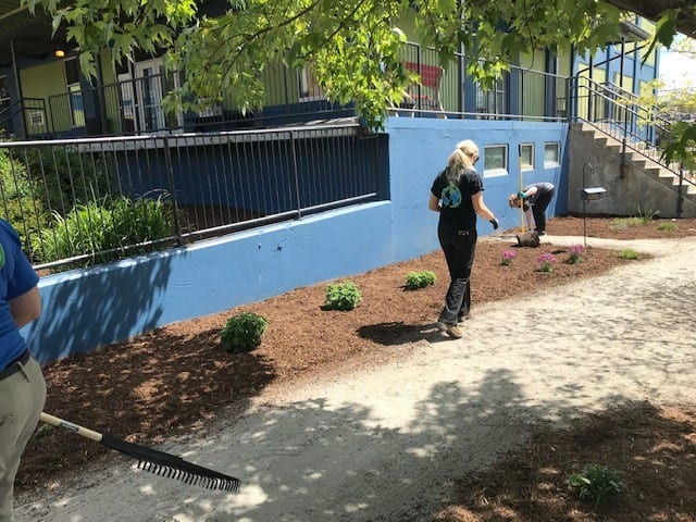 Gardening Volunteers Sense Charter School