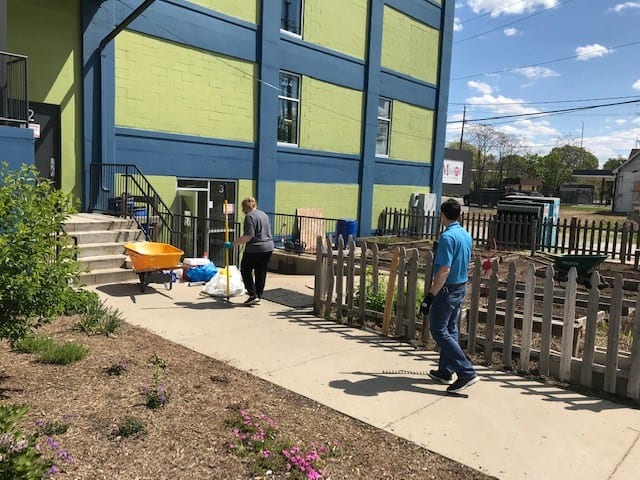 Gardening Volunteers Sense Charter School