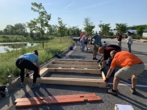 Habitat for Humanity Volunteers Working