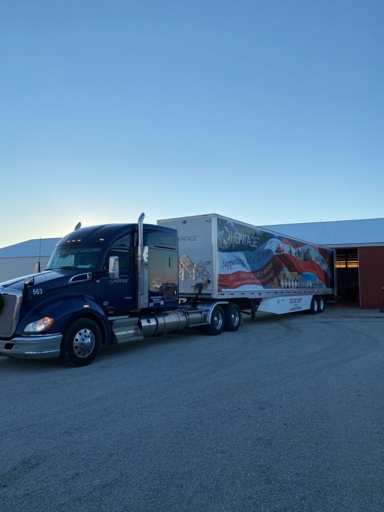 Semi Truck Blue Sky