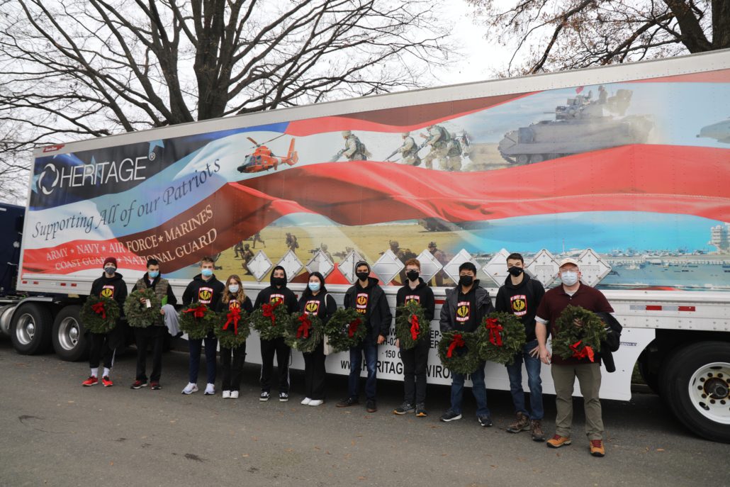 Semi Truck Wreaths Across America